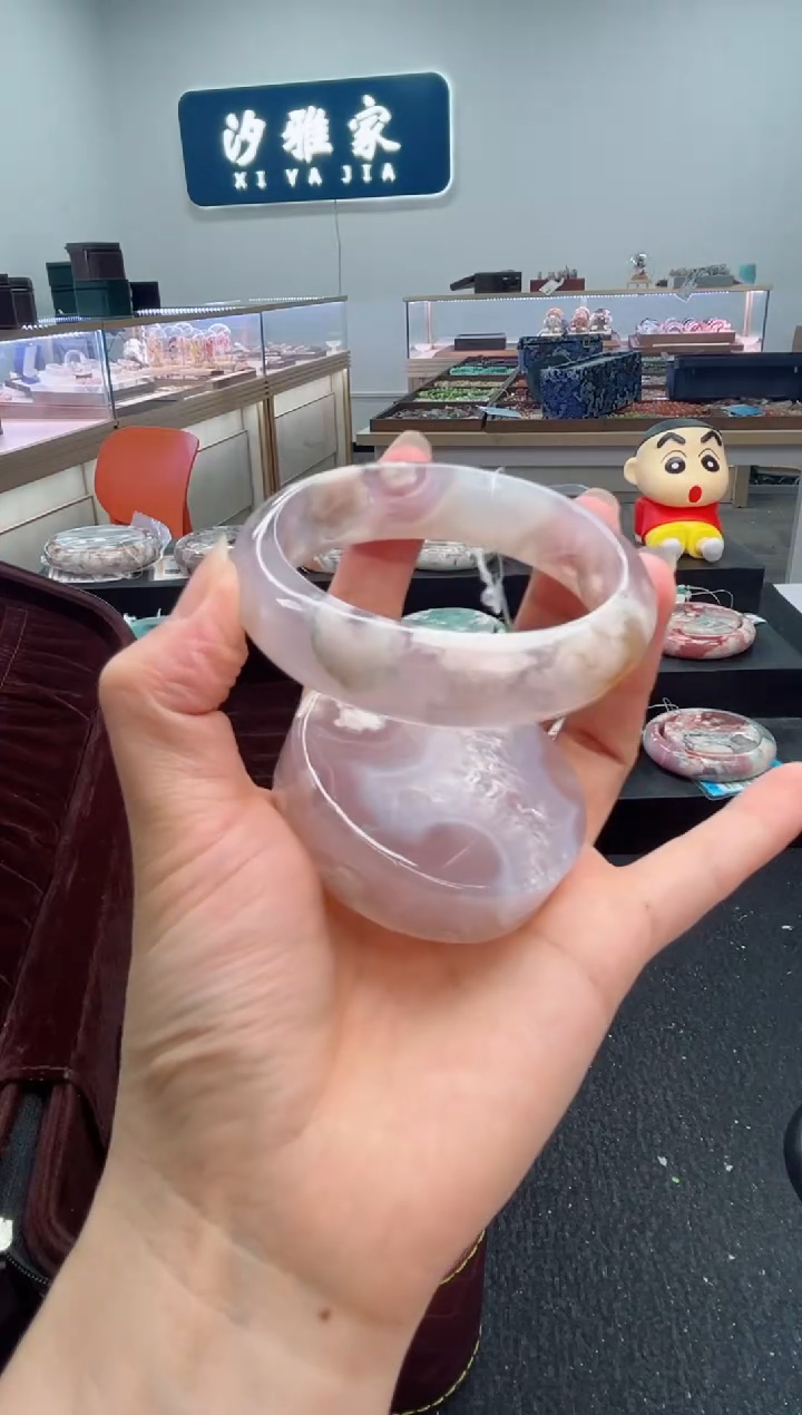 石英质玉手镯未镶嵌56圈口（赠品镯心）98281