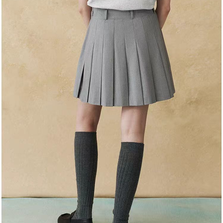 TeenieWeenie半身裙2025年学院感少女俏皮百褶裙TTWH252604T