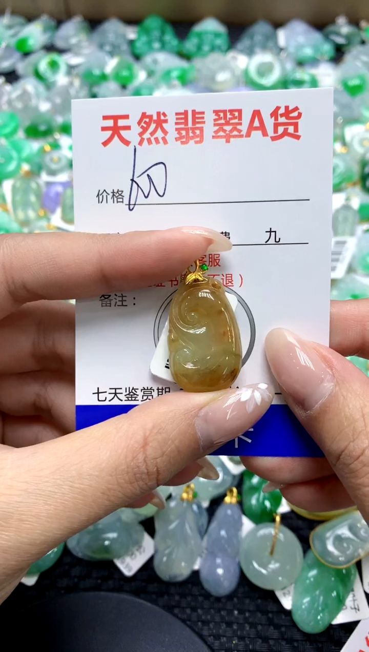 【闪购商品】翡翠颈饰18K金镶嵌111111111111