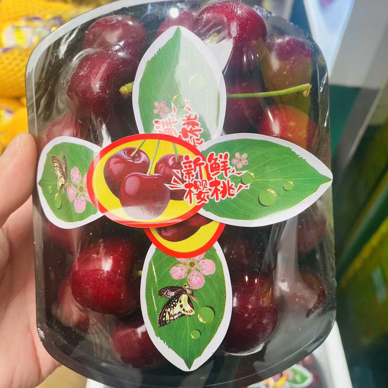 国产大樱桃一盒（带盒半斤左右）J