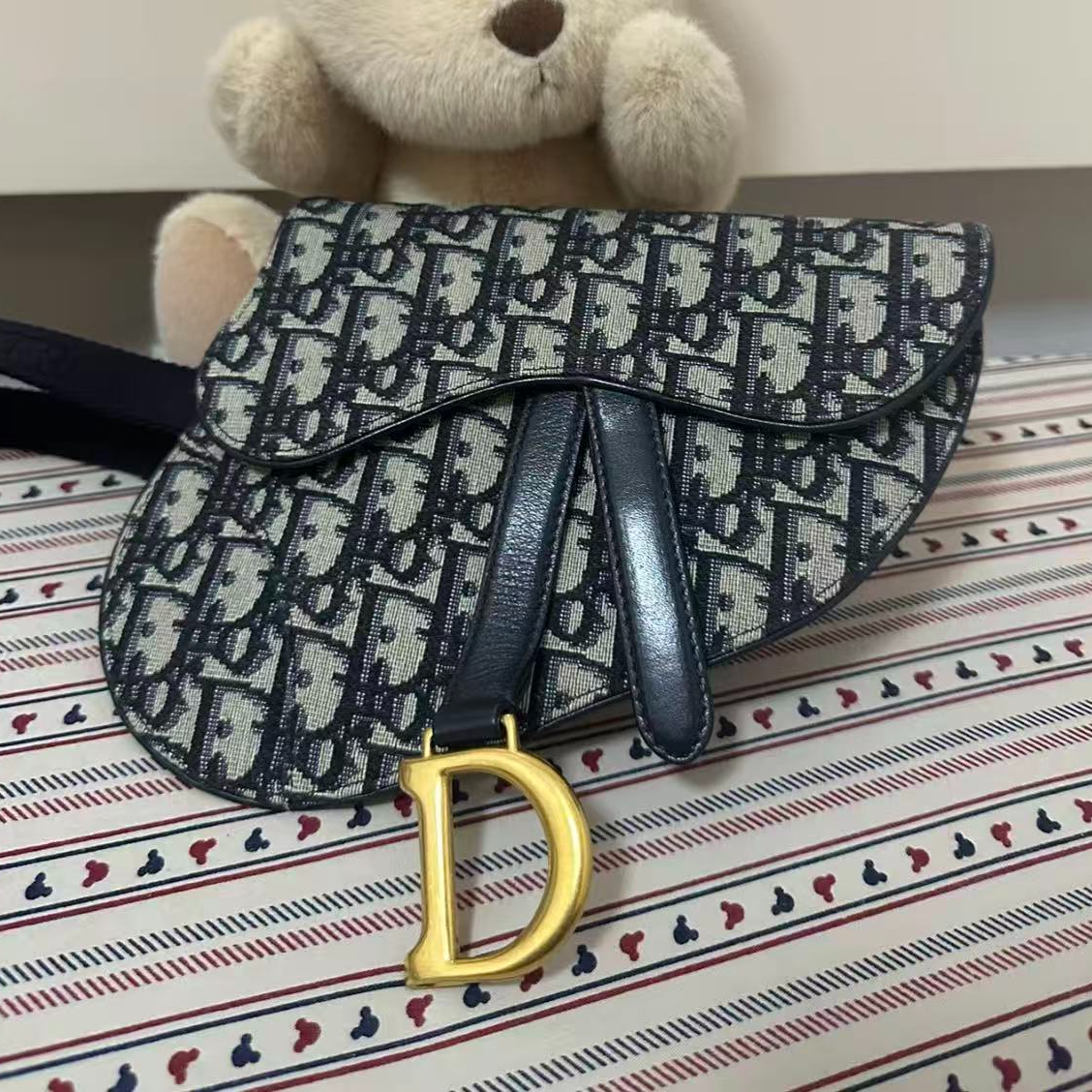 99新 DIOR/迪奥 【杨贵妃专属】新款经典小号老花马鞍单肩包