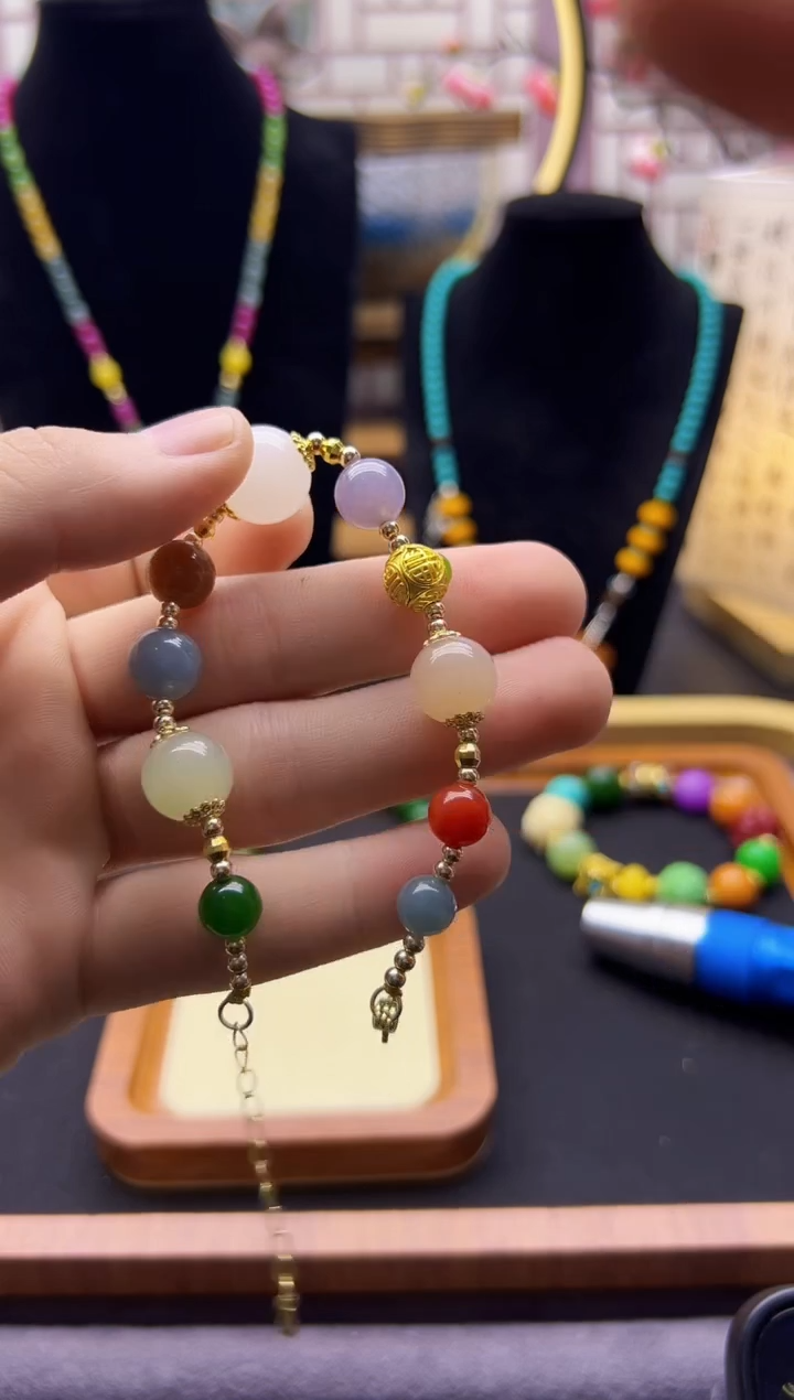 【闪购商品】和田玉颈饰14K金镶嵌S286           