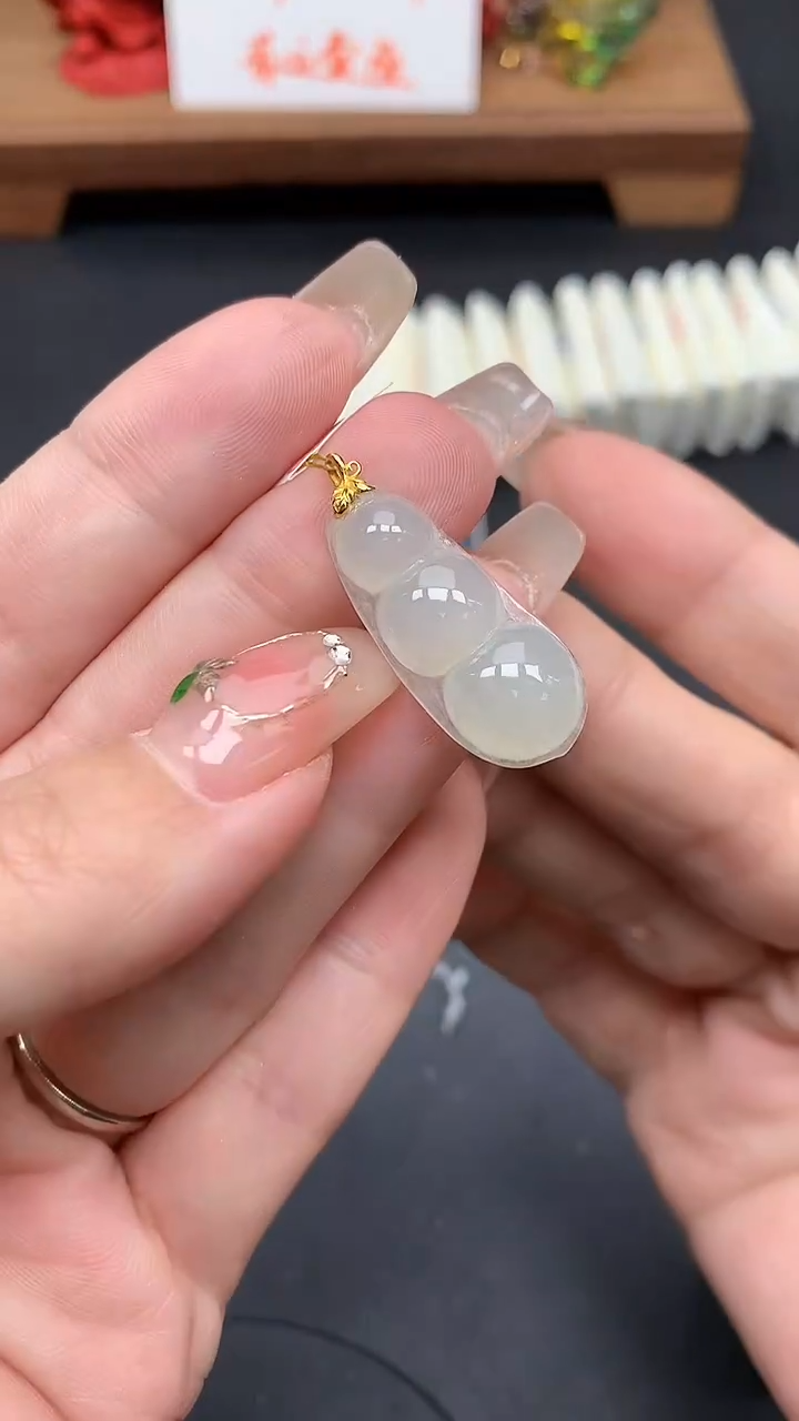 【闪购商品】翡翠吊坠(不含链)18K金镶嵌MS155822