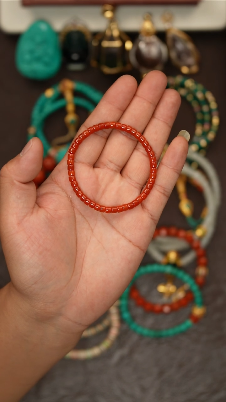 南红玛瑙手串未镶嵌南红手串