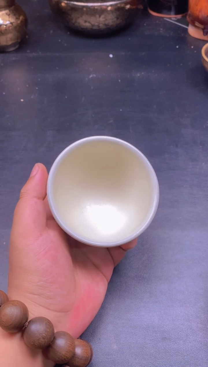 茶盏白贝 束口 精美主人杯