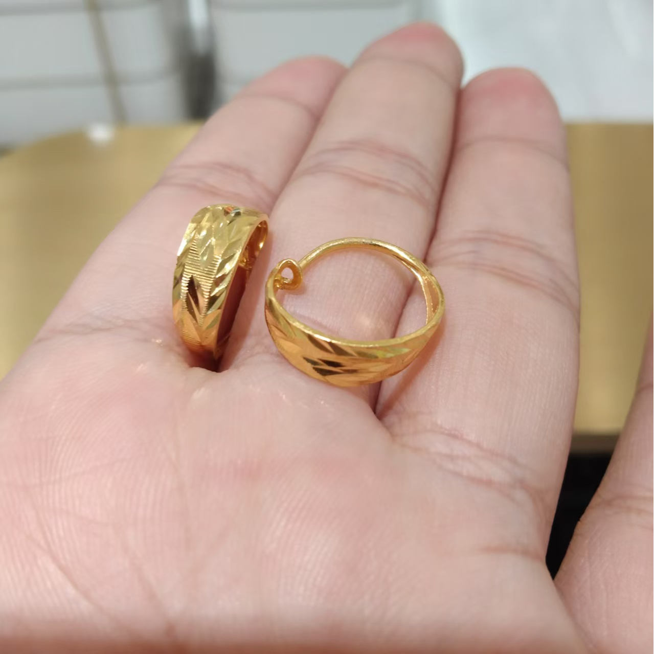赛菲尔万足®足金耳环
