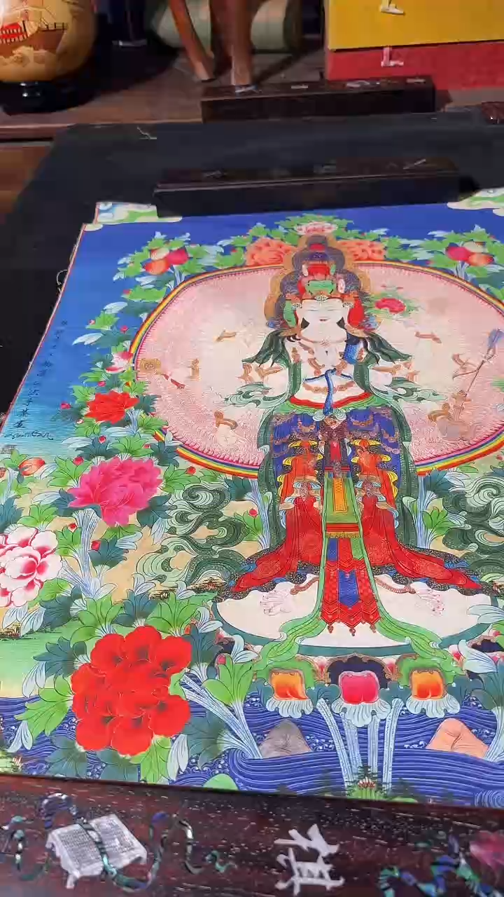 卷轴画藏式珍藏彩绘艺术馆85