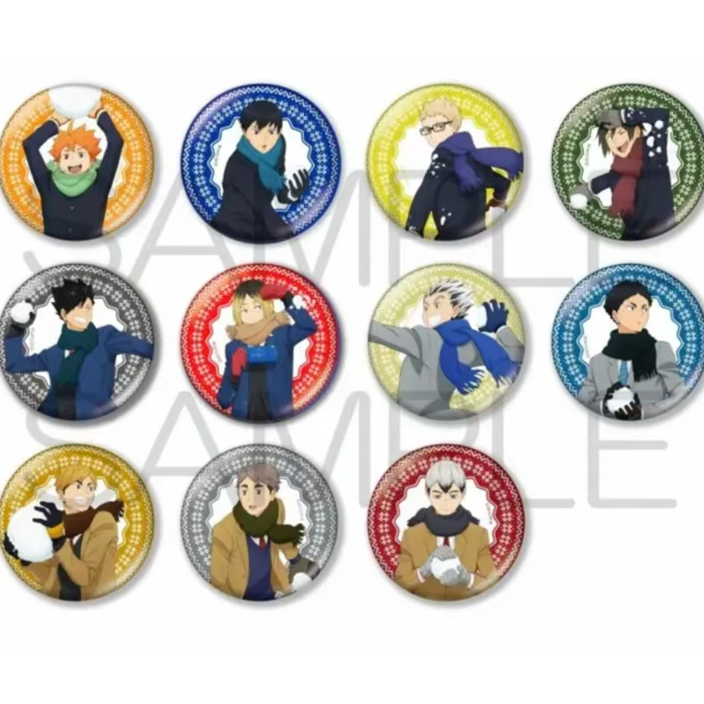 浮浮！！排球少年 玩雪大吧唧 打雪仗 徽章 默认代拆