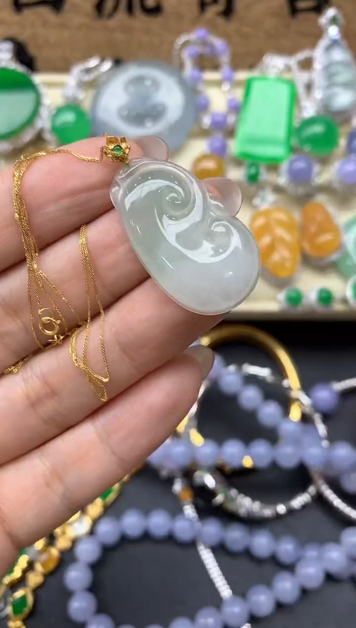 【闪购商品】翡翠颈饰18K金镶嵌273-中国好珍宝