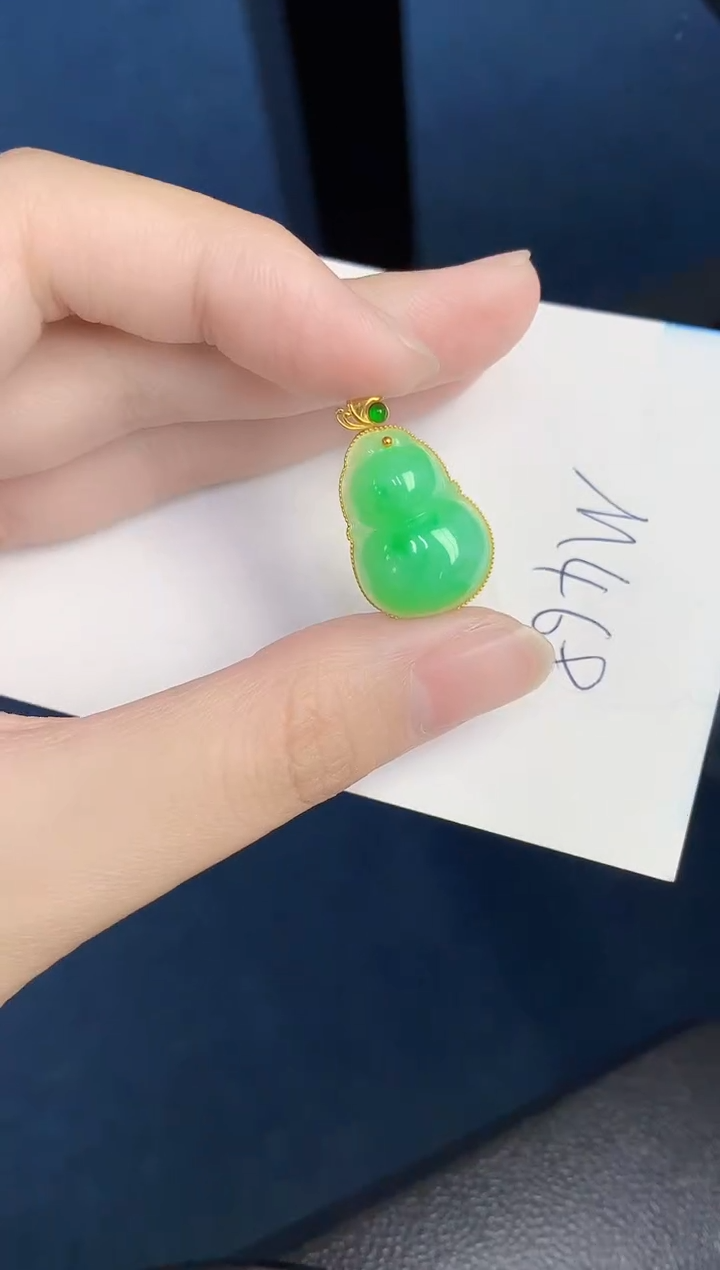 【闪购商品】翡翠颈饰18K金镶嵌000000000