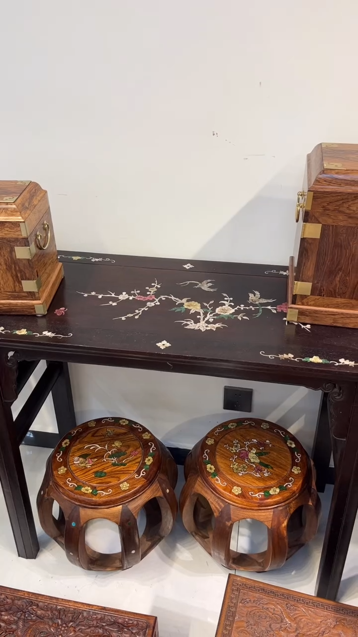 【闪购商品】木鸟踏花枝条案 条案