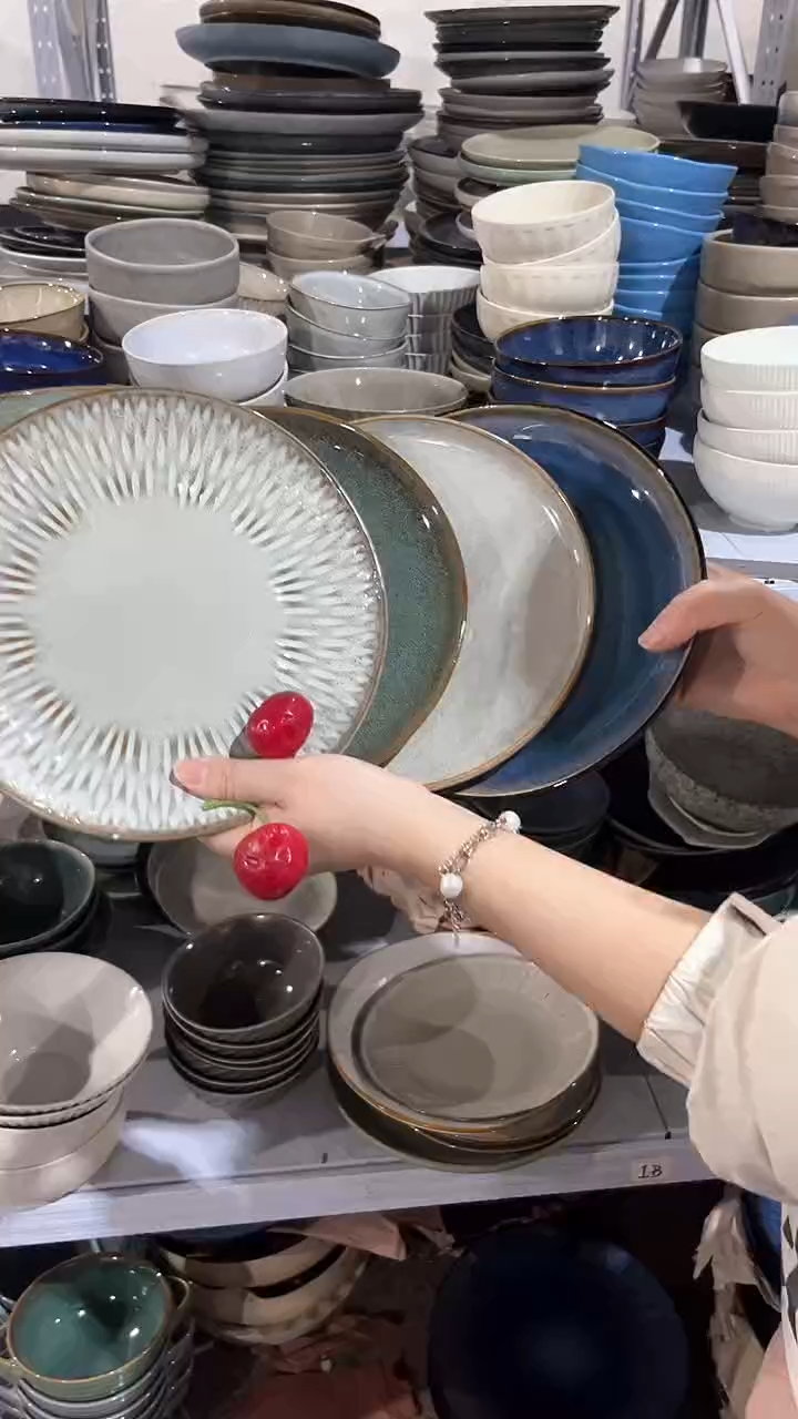 【闪购商品】瓷片外贸尾货瑕疵满20包邮X4 小盘组合