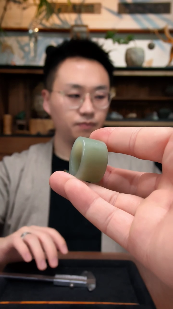 未镶嵌戒指和田玉和田玉扳指YR27#