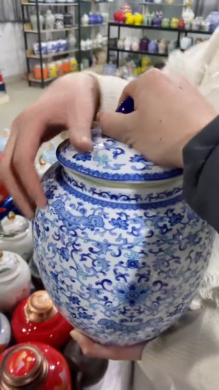 【闪购商品】罐陶瓷茶叶罐储物密封罐家用绿茶红茶普洱龙井