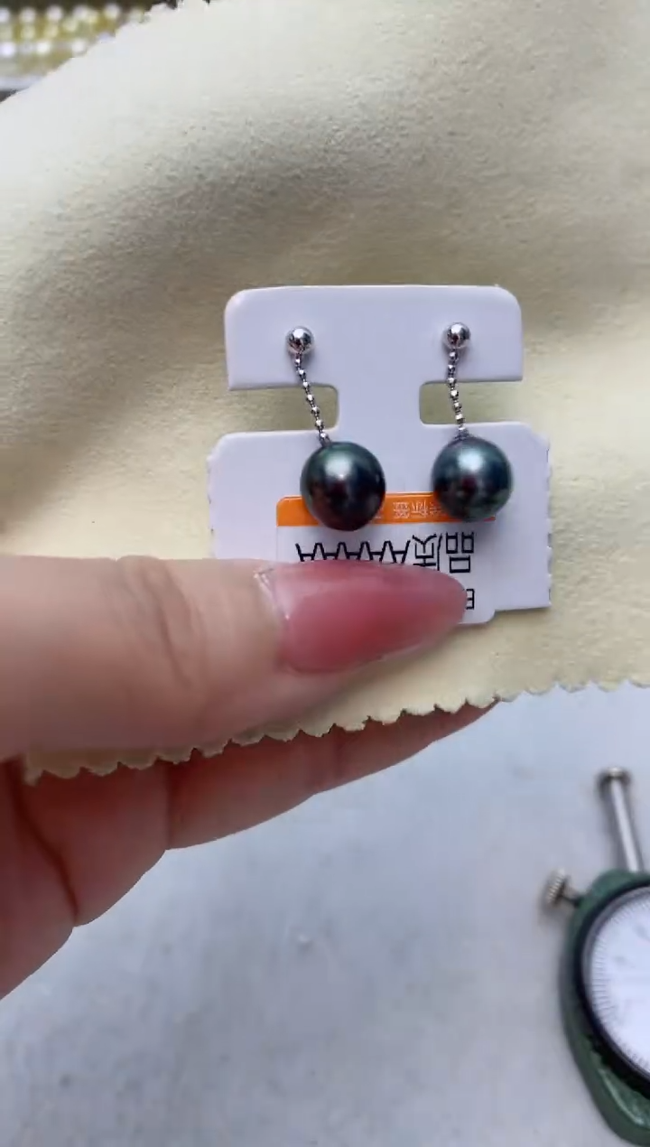 【闪购商品】海水珍珠耳饰银S925镶嵌A59