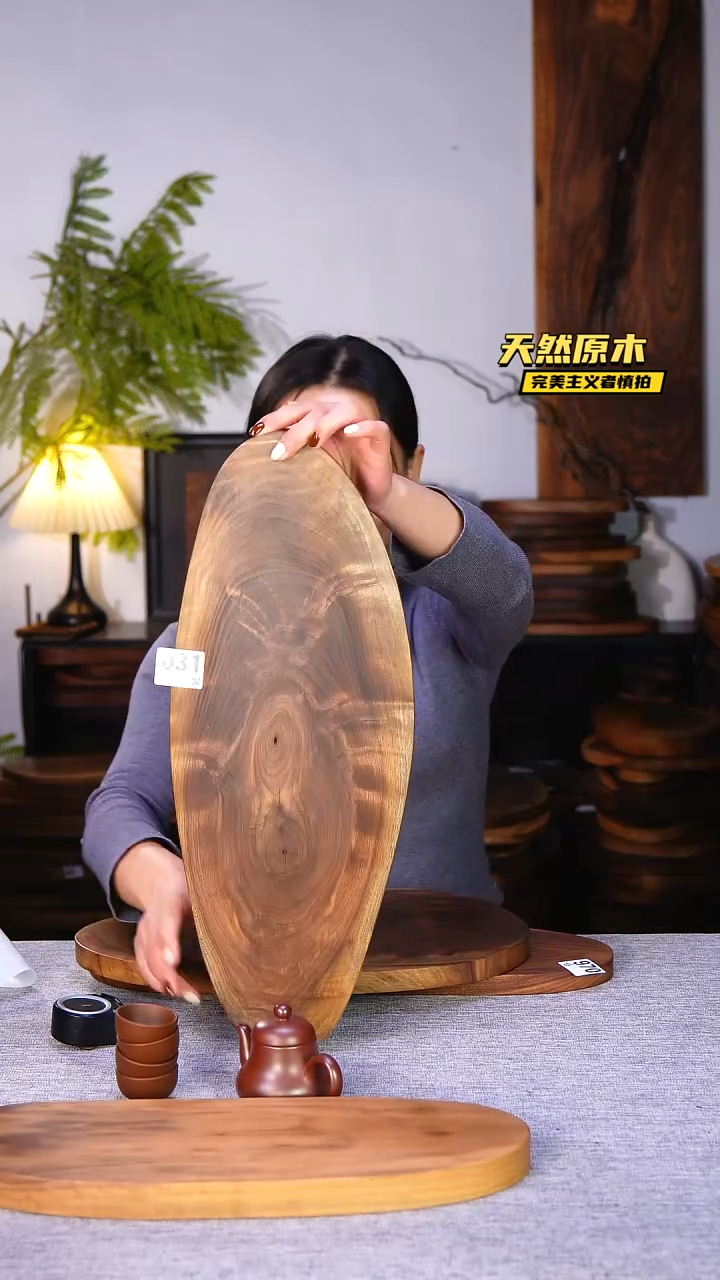 木北美黑胡桃原木.干裂疤结不属于商品质量问题完美主义者慎拍