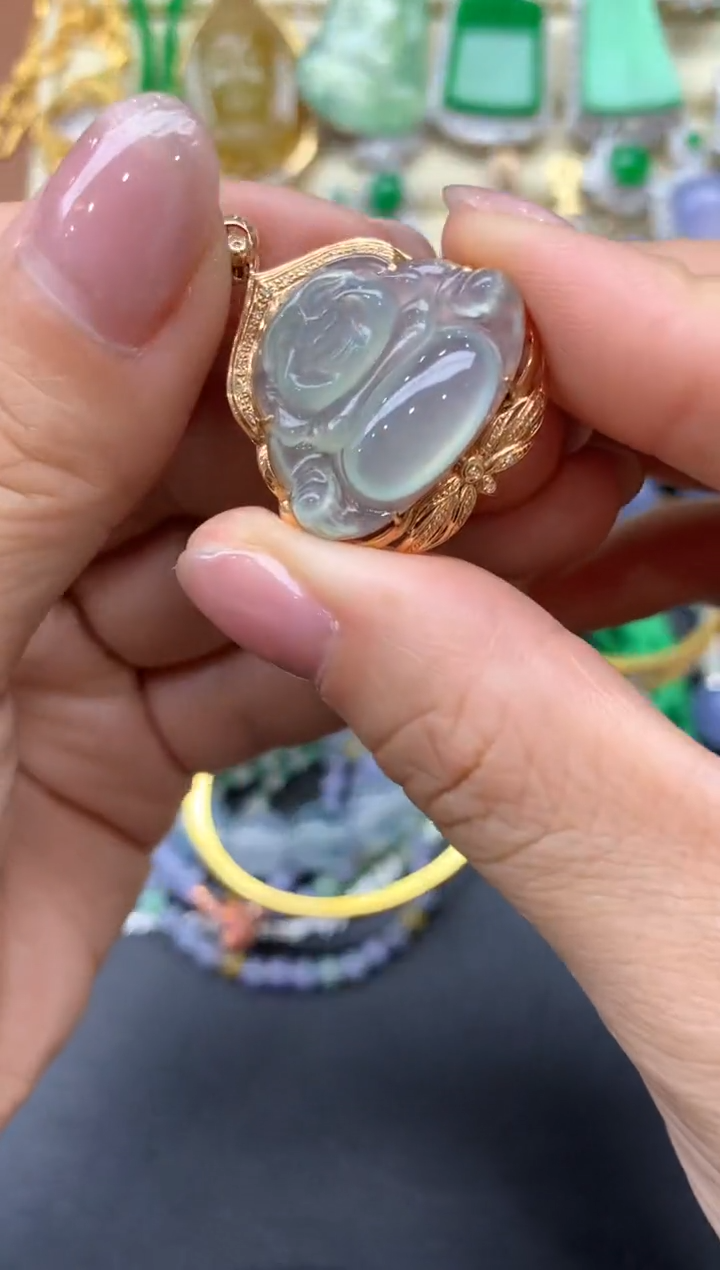 【闪购商品】翡翠颈饰18K金镶嵌315中国好珍宝