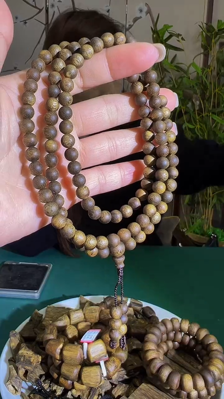 【闪购商品】沉香手串九九沉圆珠多圈 0.6108