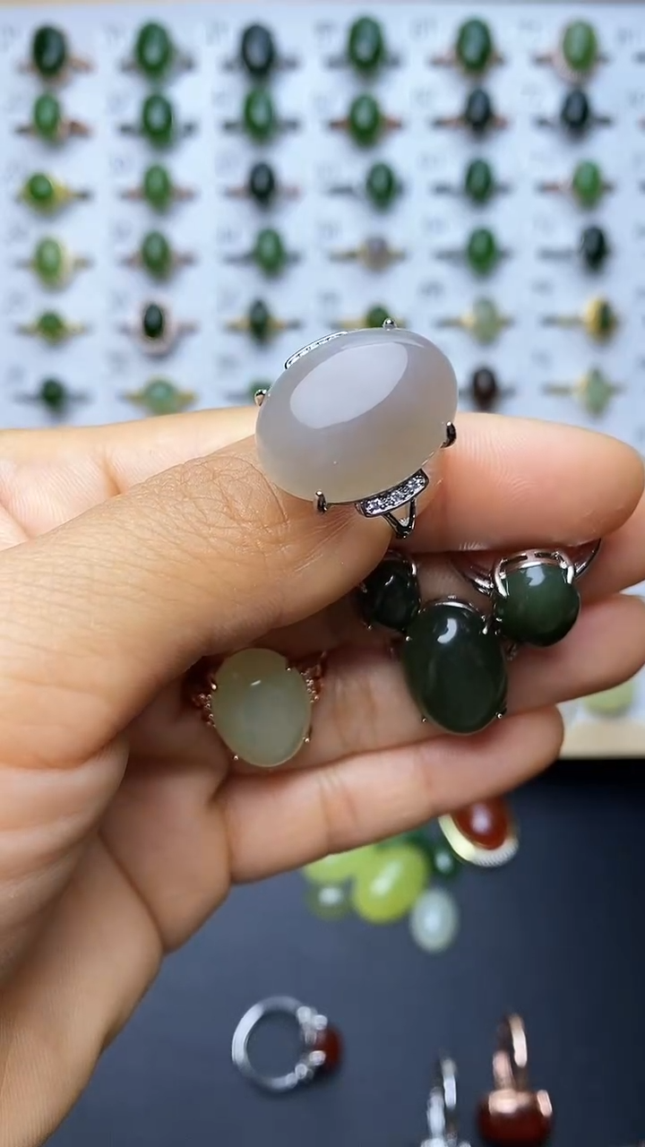 【闪购商品】和田玉未镶嵌戒指1