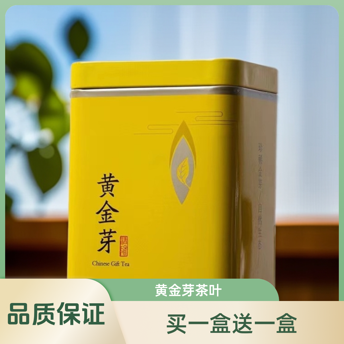 拍1发2盒 黄金芽 绿茶 茶叶盒装 无礼盒