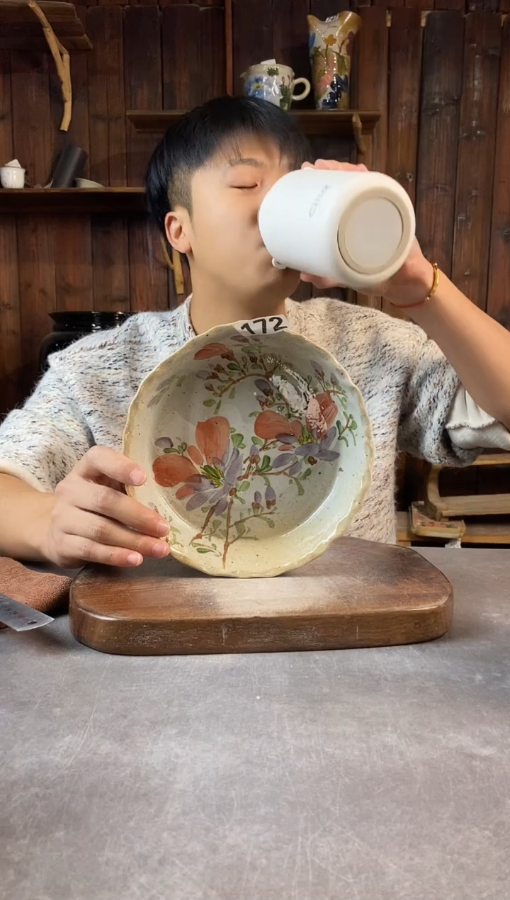碗172，手工手绘，超值陶瓷