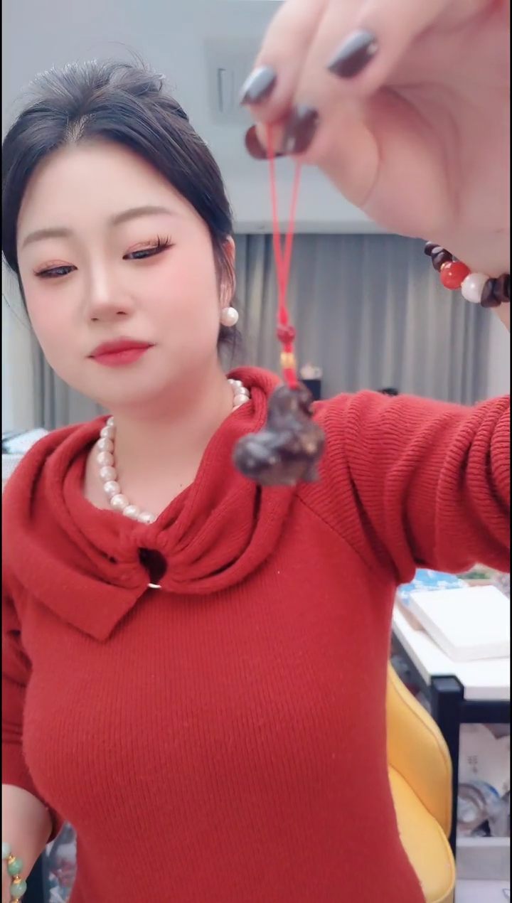 香榧木3165小马吊坠