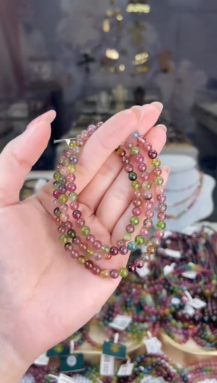 【闪购商品】碧玺/未镶嵌5mm+碧玺多圈多样性发货