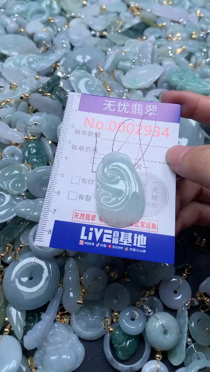 翡翠未镶嵌吊坠(不含链)2934