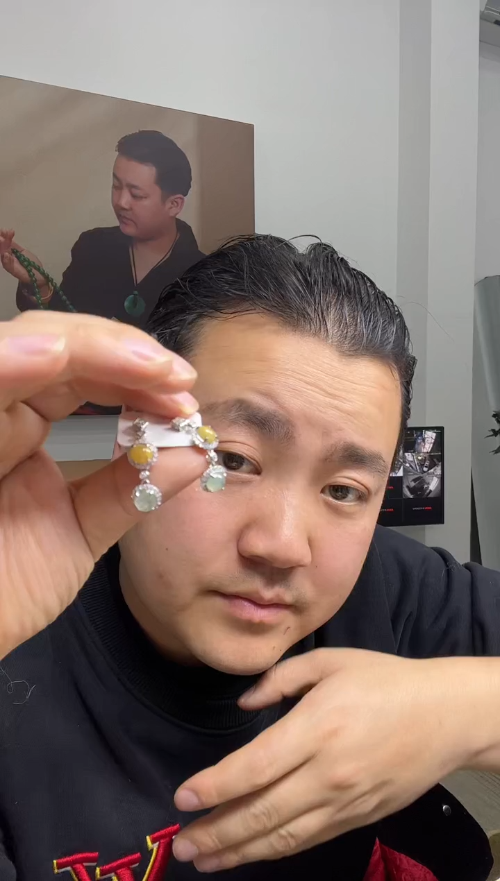 【闪购商品】翡翠戒指未镶嵌耳环