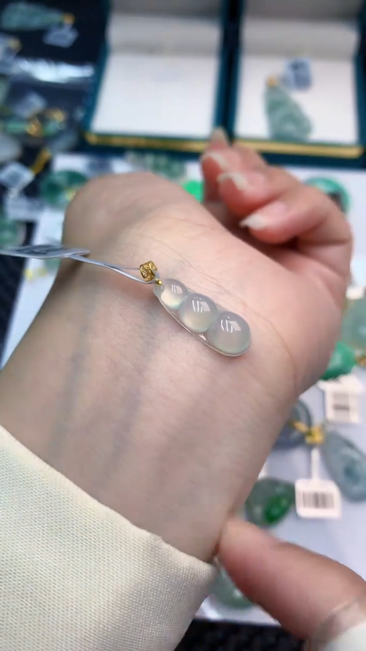 【闪购商品】翡翠颈饰18K金镶嵌            8