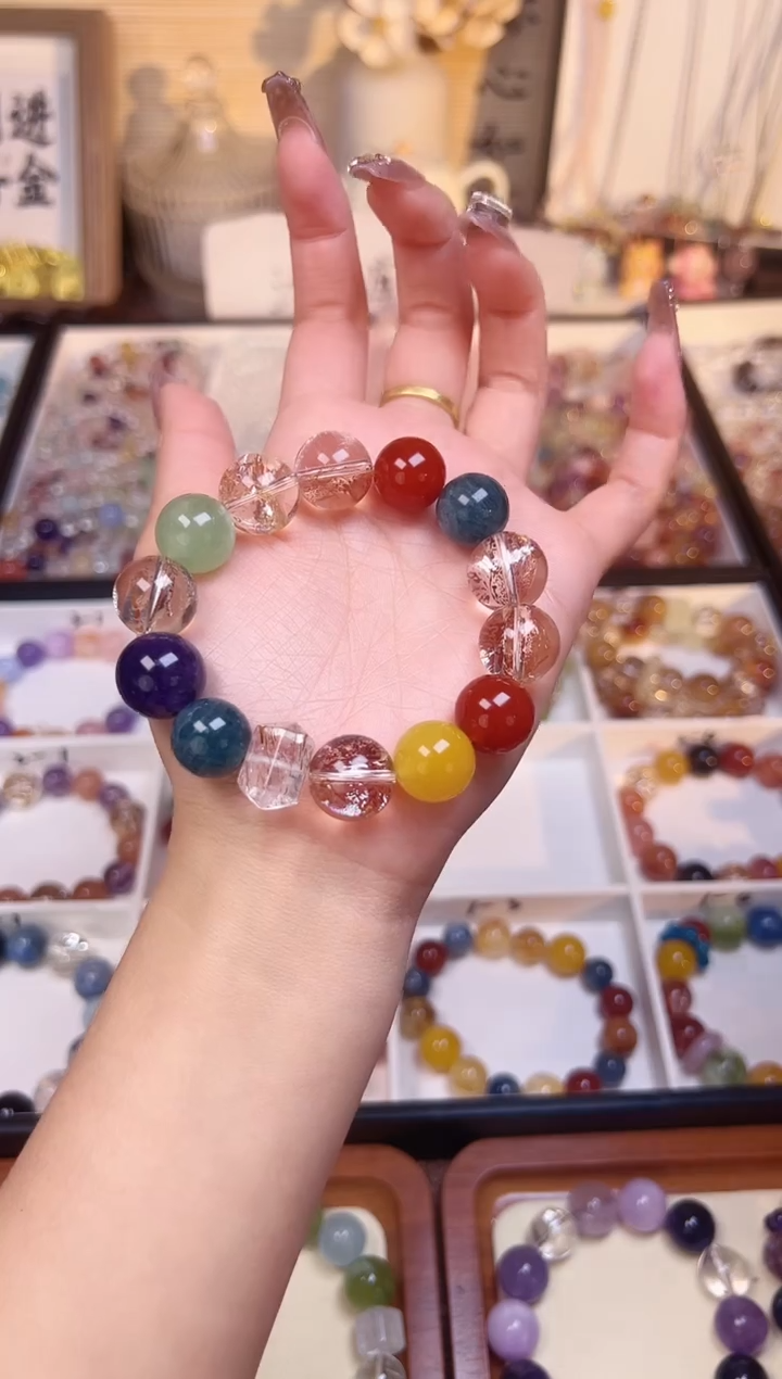 未镶嵌手串水晶青花瓷