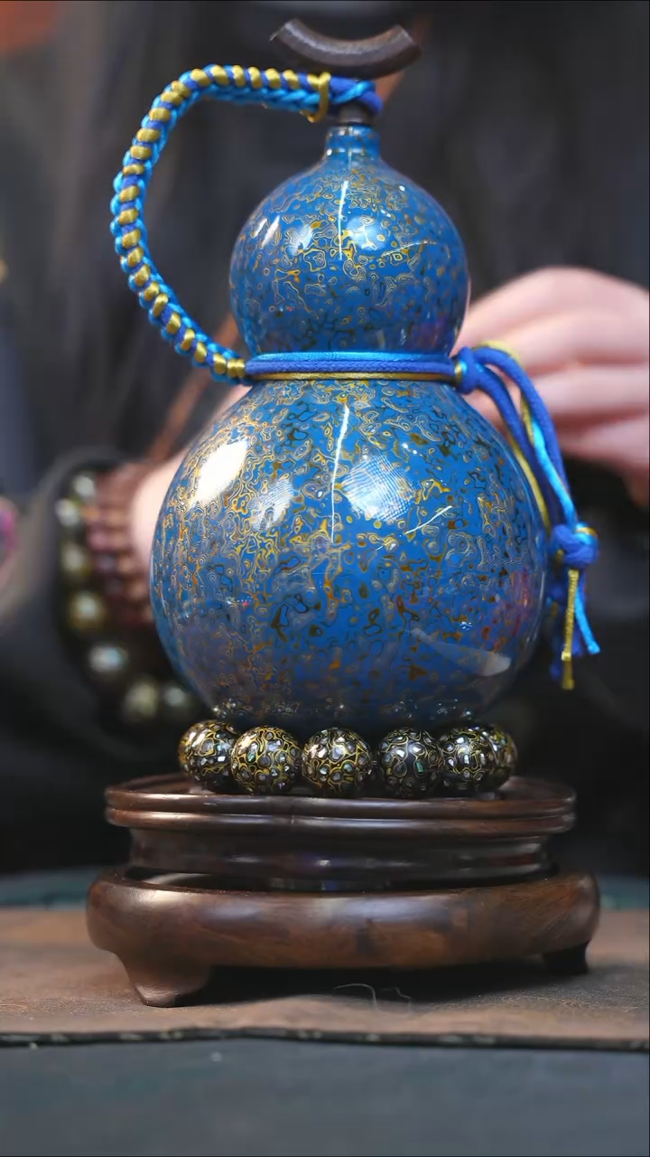 【闪购商品】YN248大漆酒葫芦不包手串及旋转底座