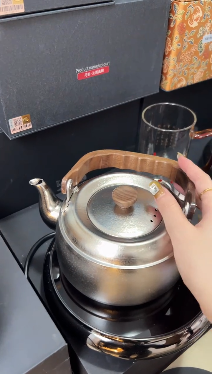 器态-润泉烧水壶钛本色-1000ml