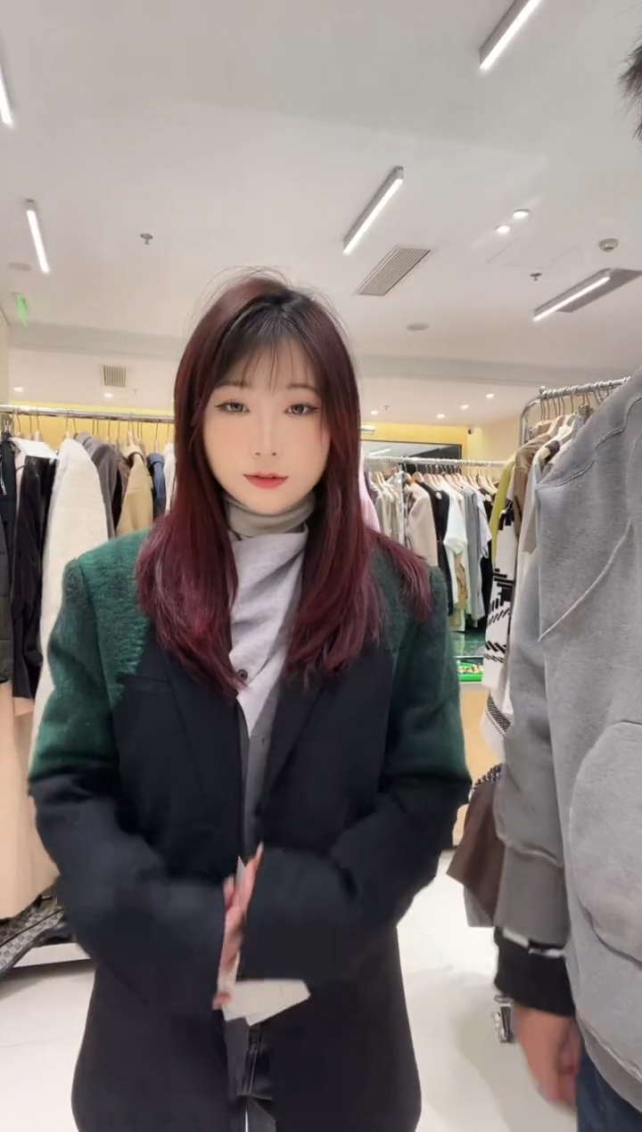 8ON8黑色针刺苔藓西装 M最后一件