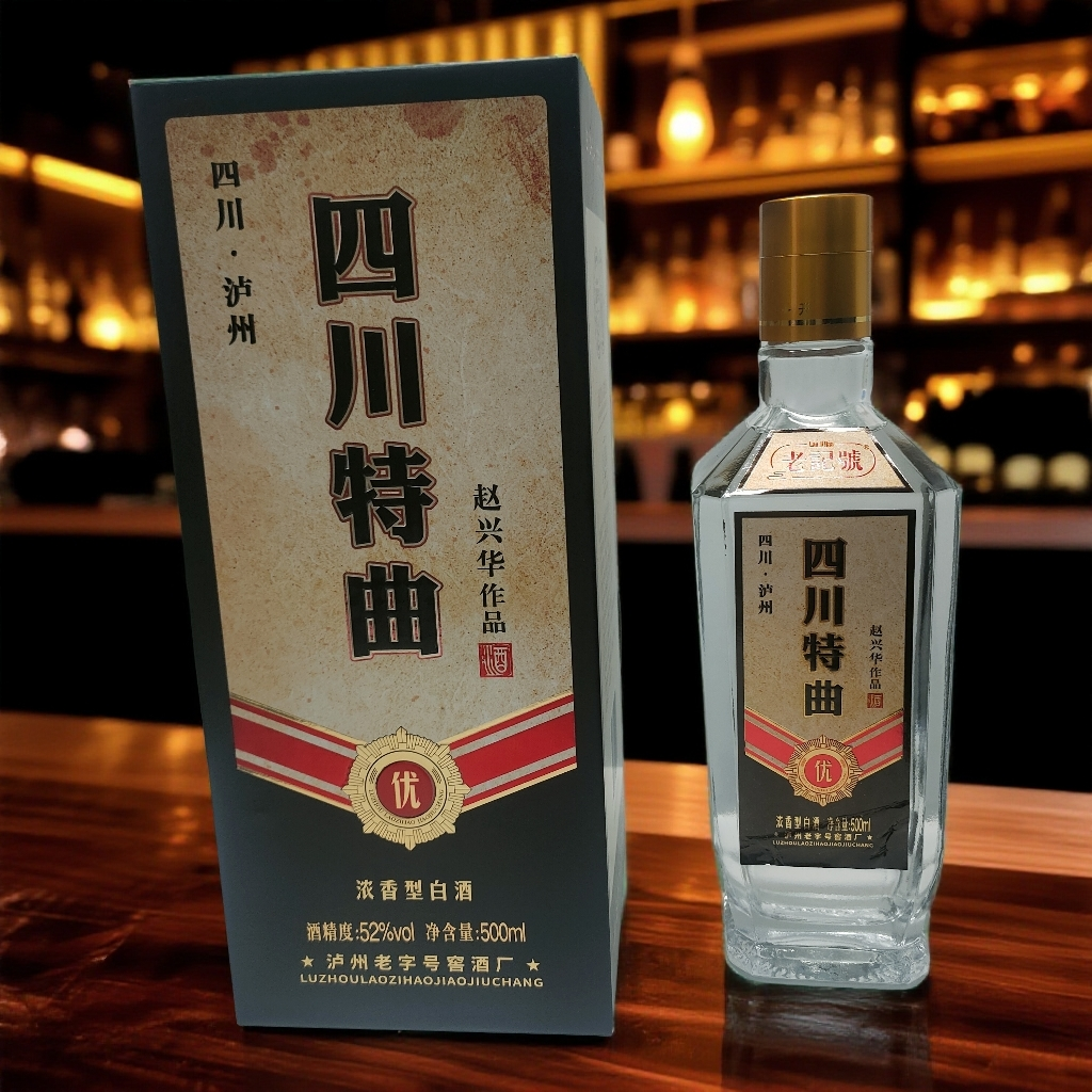老记号四川特曲52度500毫升浓香型白酒52度500