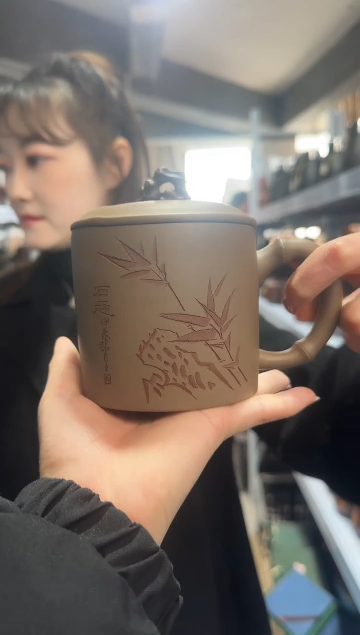 【闪购商品】紫砂盖杯紫砂盖杯太湖石
