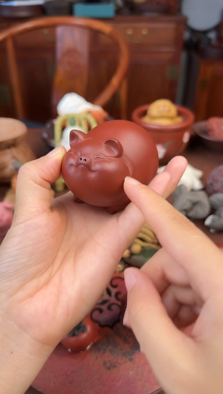 紫砂茶宠高老师小猪