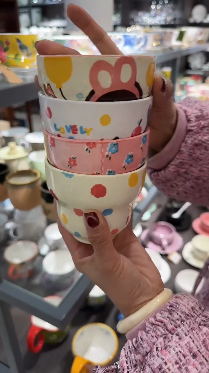 【闪购商品】瓷片四只杯真的太好看了