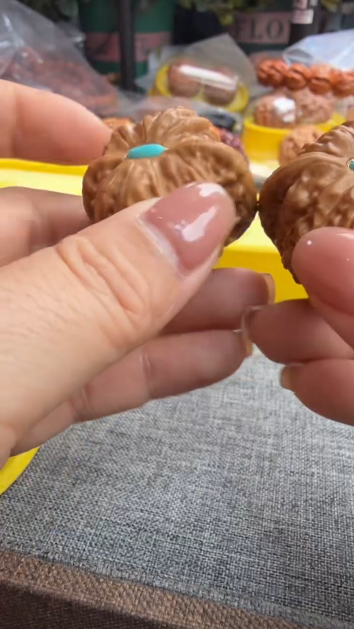 把件文玩核桃镶底乾隆磨