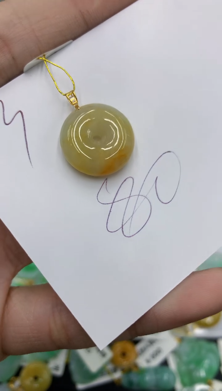 【闪购商品】翡翠颈饰18K金镶嵌号链接1111