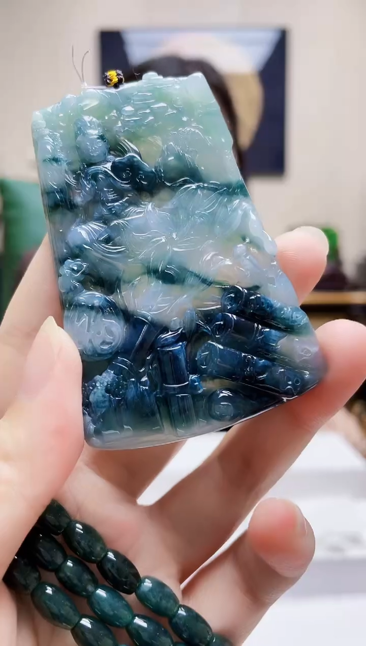 未镶嵌定制翡翠吊坠196