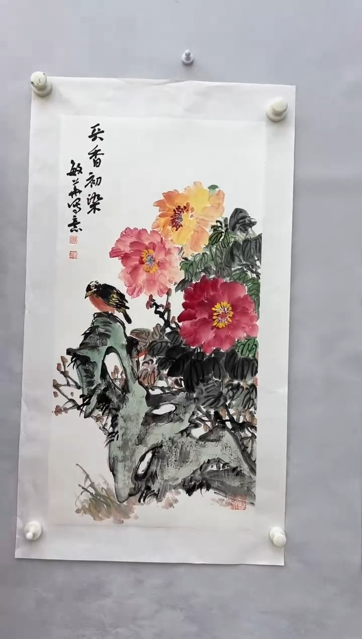 【闪购商品】折扇1花鸟画作品福利福利