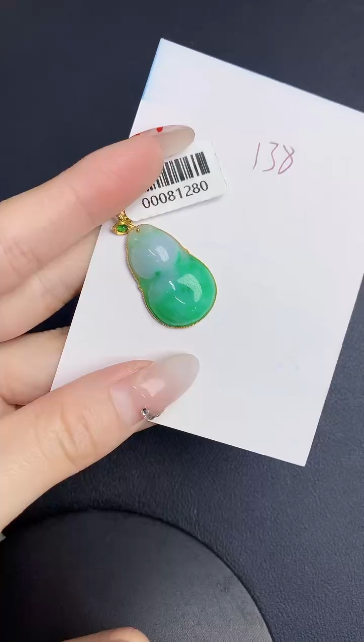 【闪购商品】翡翠颈饰18K金镶嵌000000000000