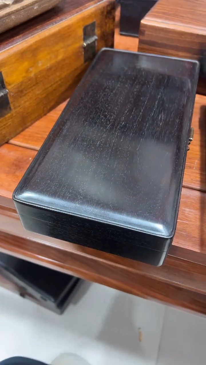 用****3紫檀木拜帖盒