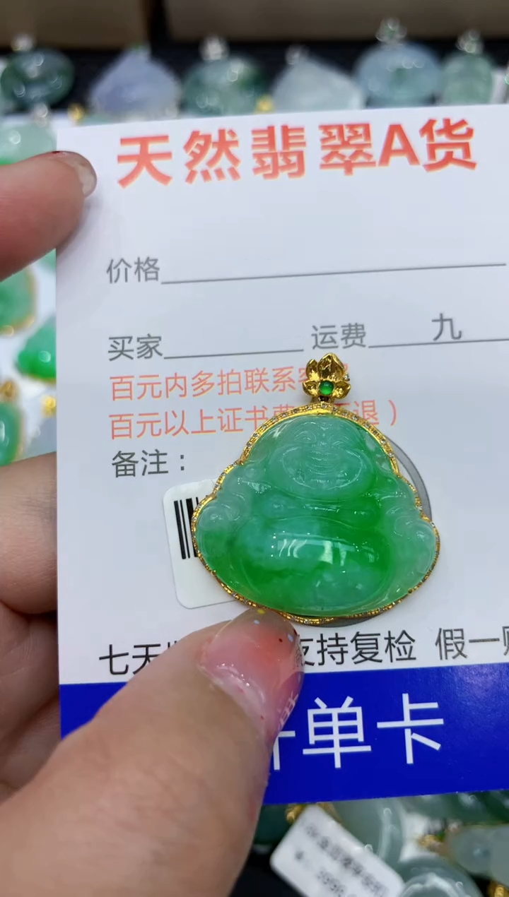 【闪购商品】翡翠颈饰18K金镶嵌111111111111