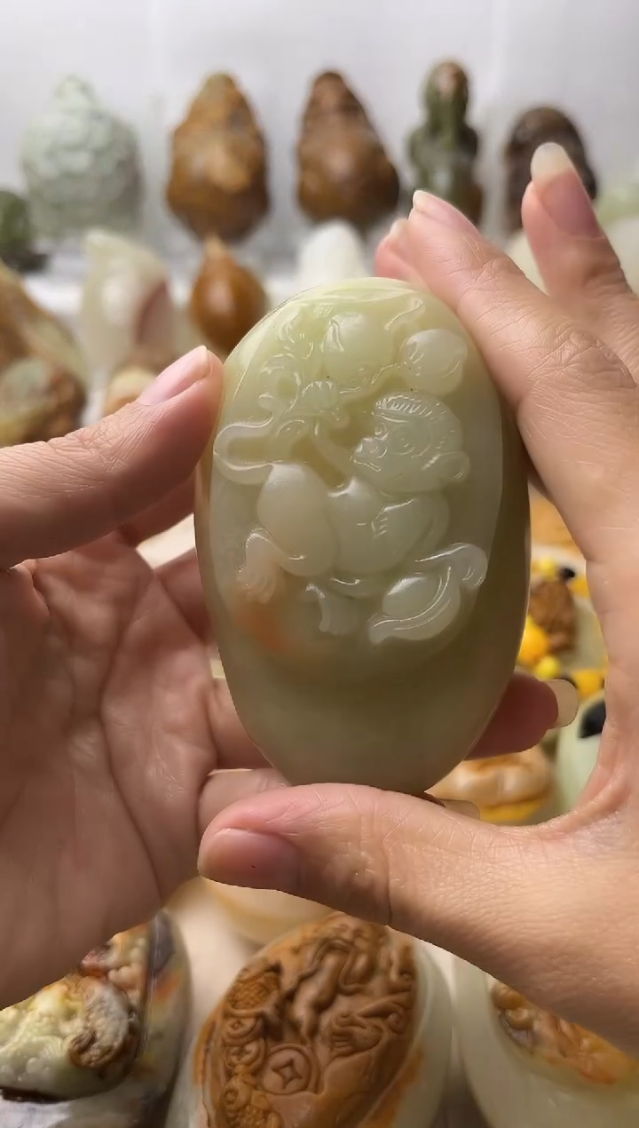 石材古青石棉纹正常不退换猴