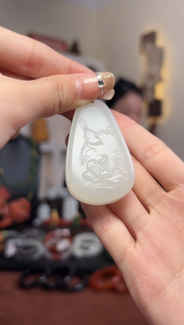 【闪购商品】和田玉颈饰未镶嵌55*32*12  2890