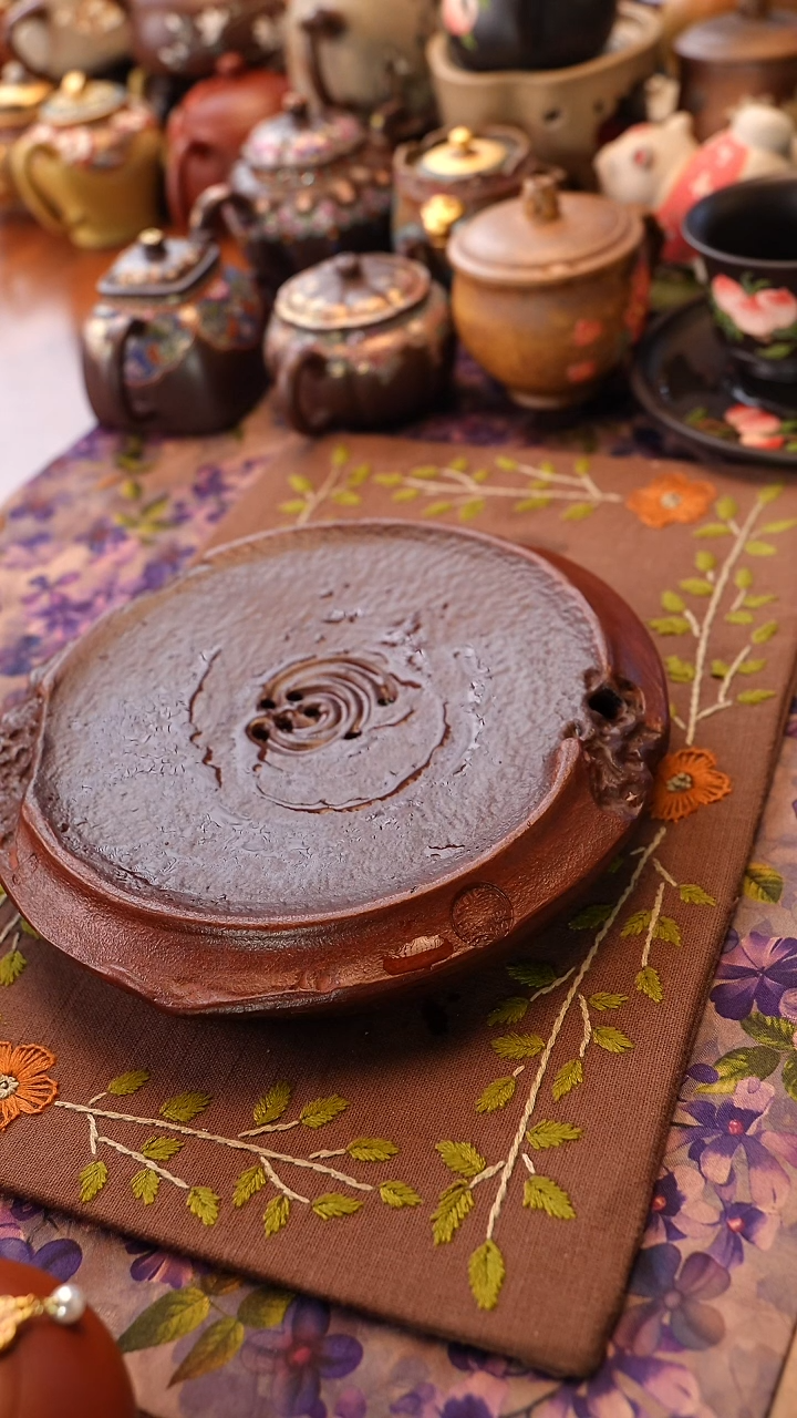 茶壶紫砂紫泥储水壶承