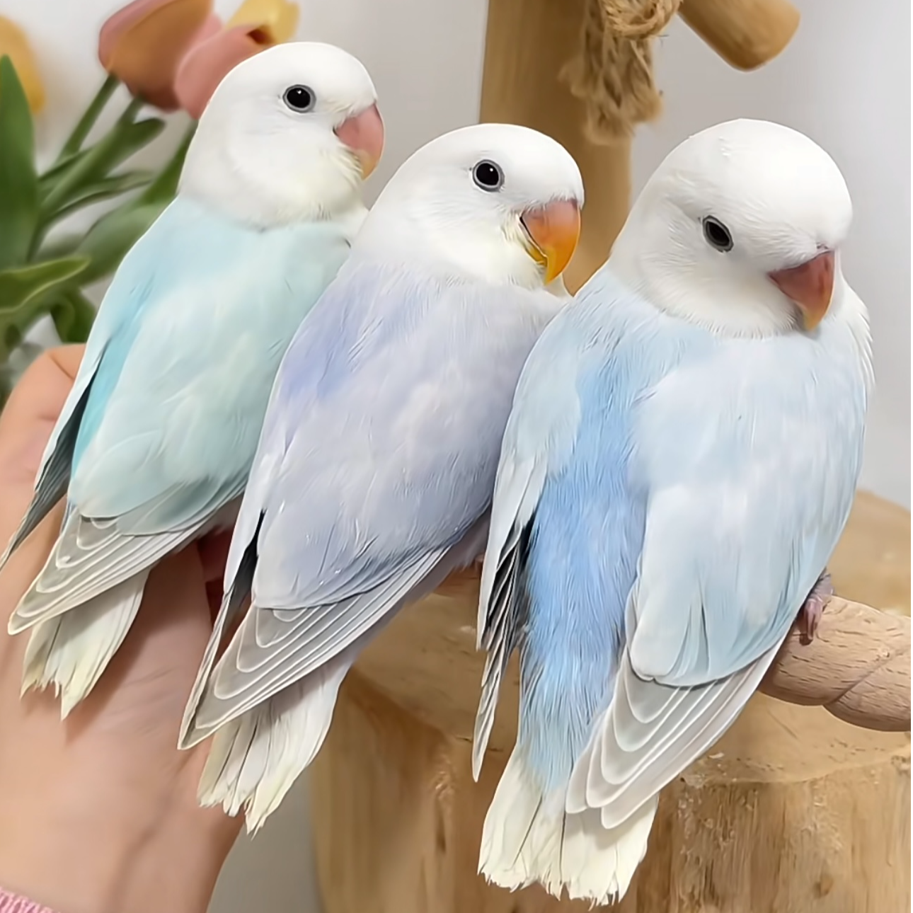 超萌亲人半毛活体牡丹鹦鹉一拍一物