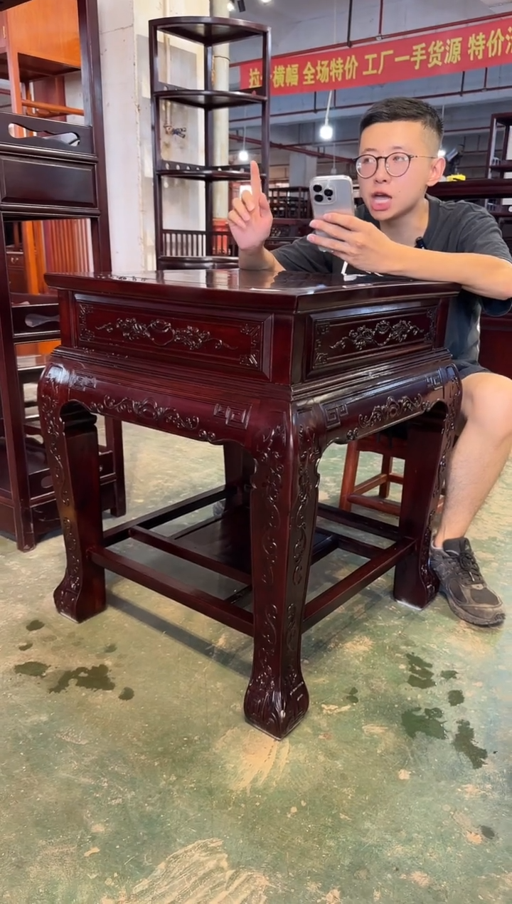 黑酸枝木类成套家具J77
